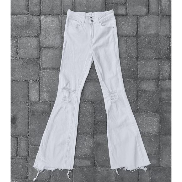 Risen high rise distressed ripped flare jeans size 26x32 - Picture 2 of 5